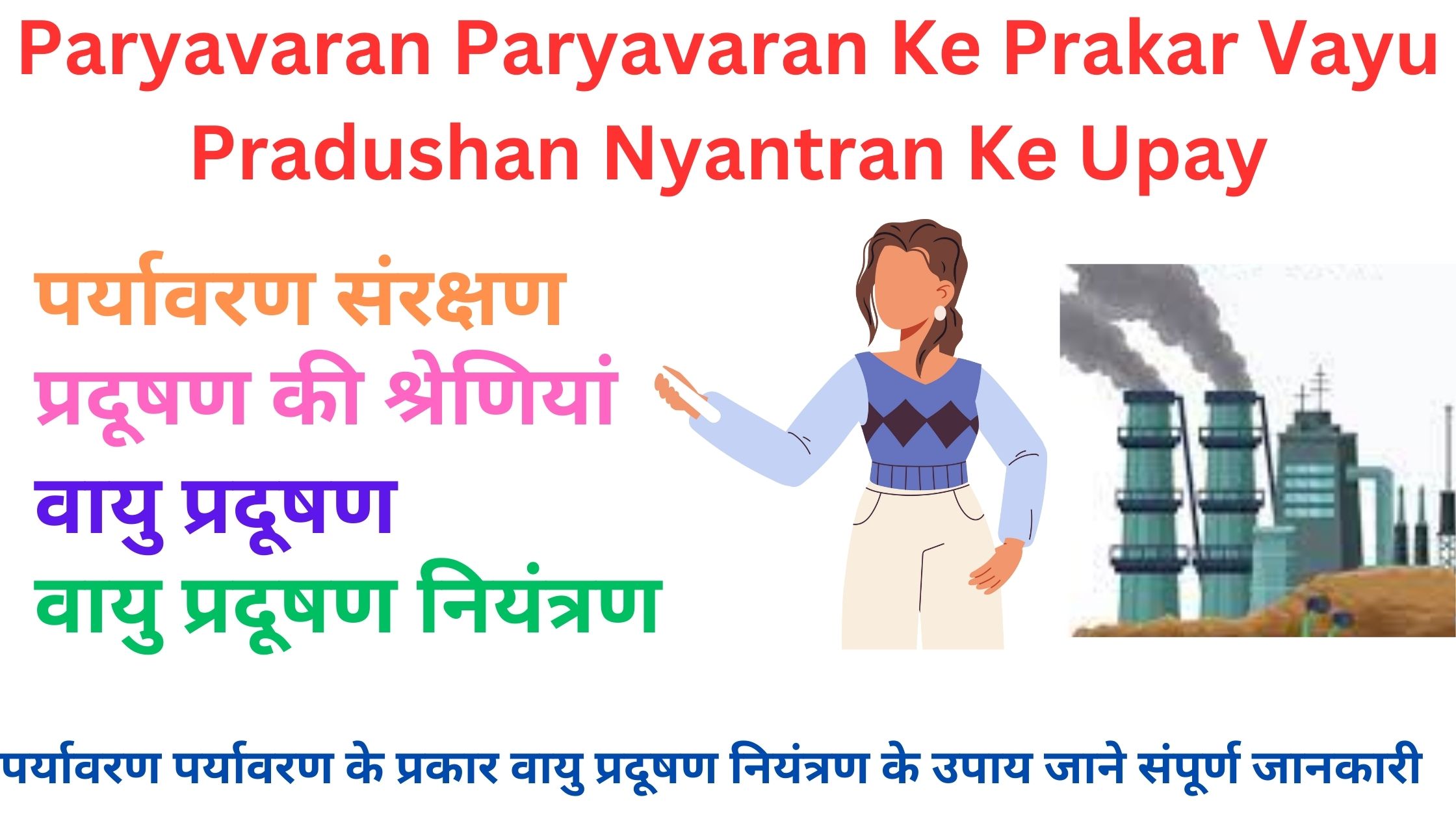 Paryavaran Pradushan Vayu Pradushan Nyantran Ke Upay